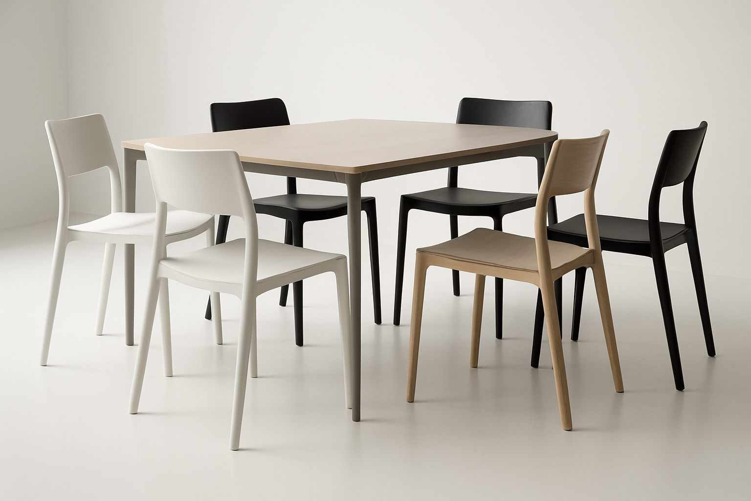 Set di sedie da pranzo moderne. -Purified Furniture
