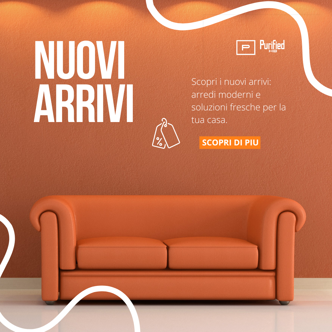 Collage di nuovi mobili appena arrivati