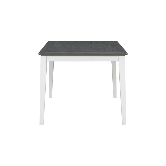 Classic 6-Piece Dining Set, Table, 4 Chairs & Bench (White/Gray)