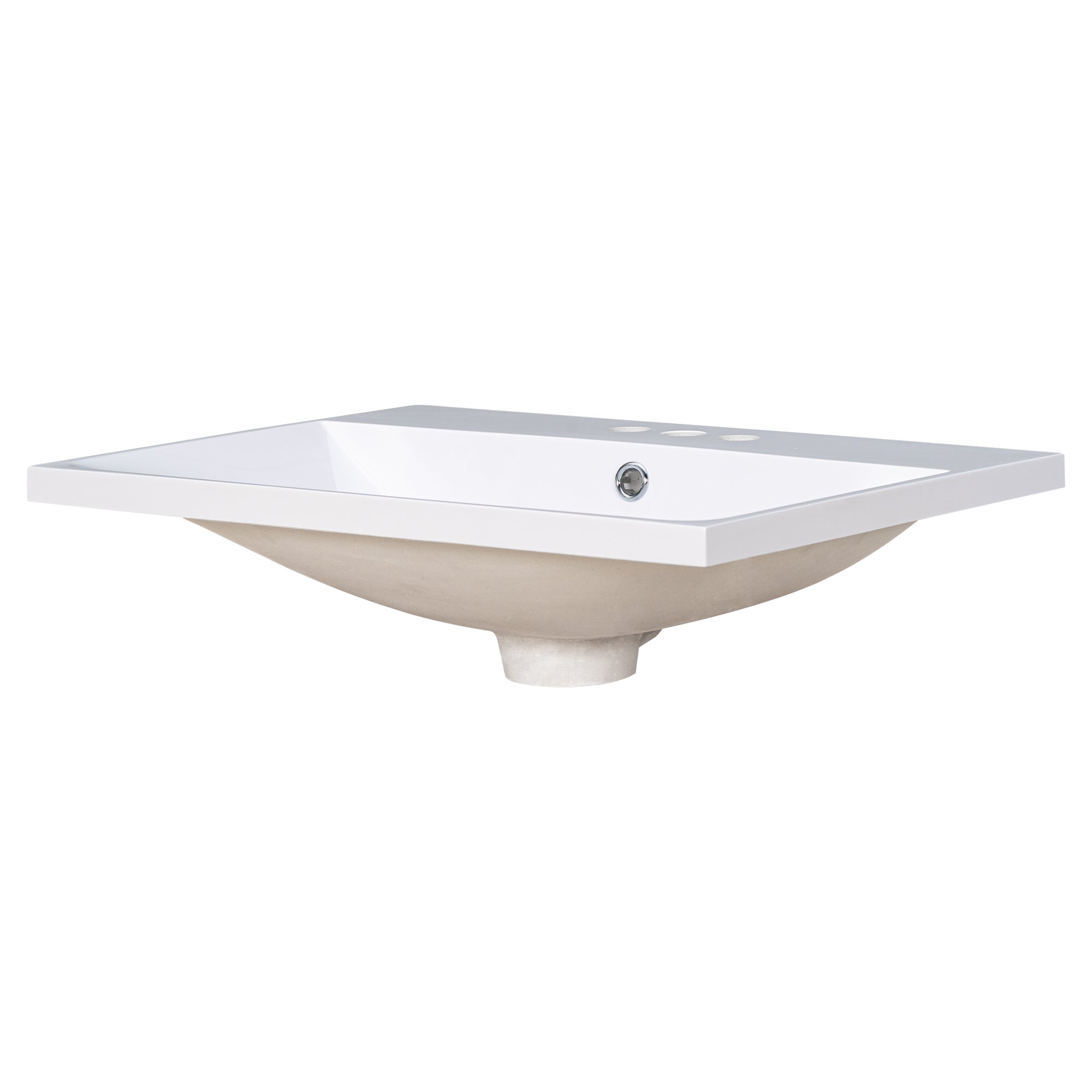 Piano Lavabo 61cm Ceramica Bianco