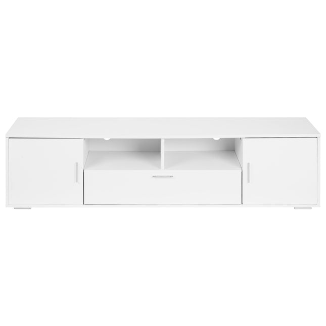 Modern TV Stand with LED Lights – Entertainment Center TV Cabinet with Storage for Up to 75 Inch TVs