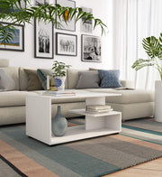 Tavolino da Caffè Pin 90×51×45 cm – Bianco