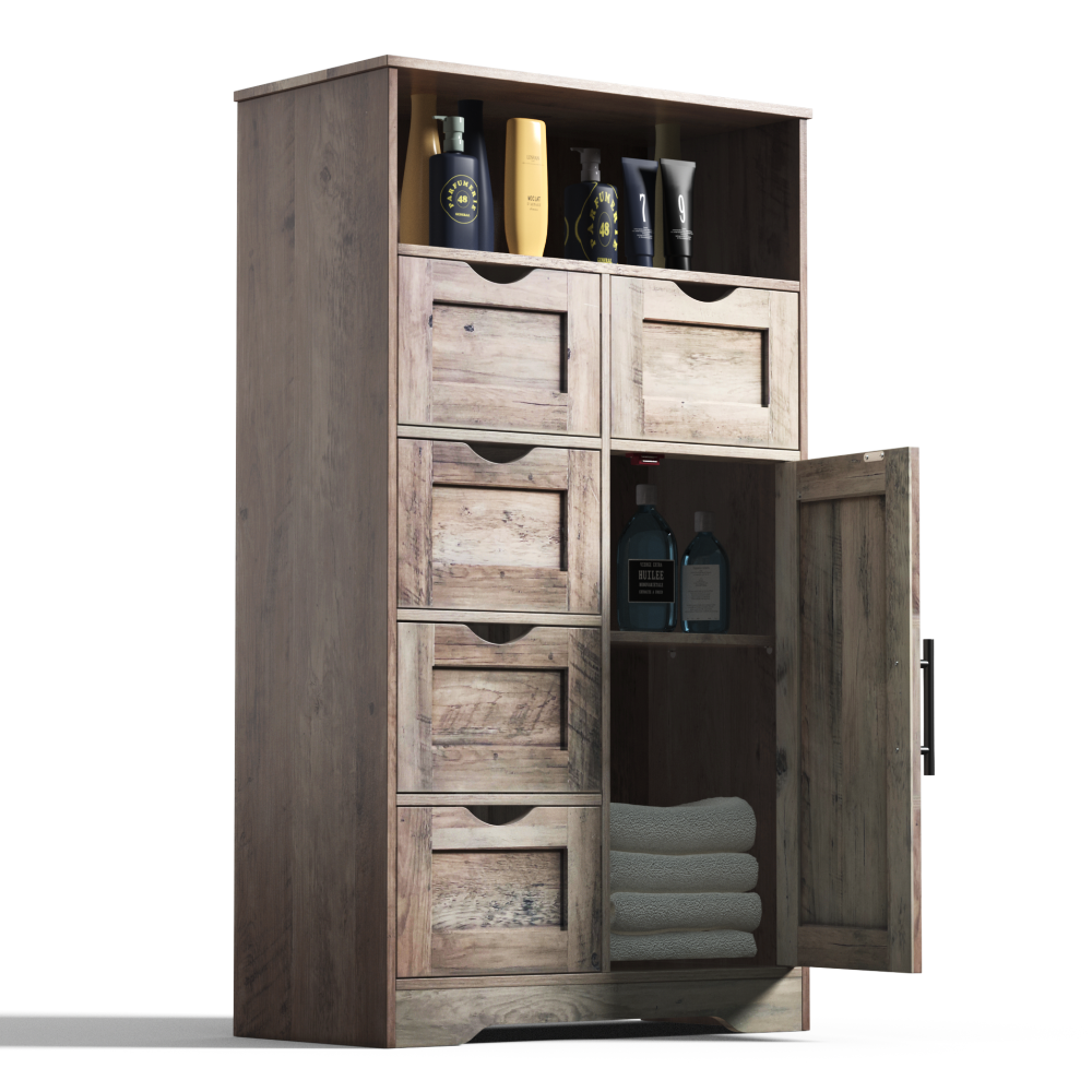 Mobile Bagno 5 Cassetti Grigio