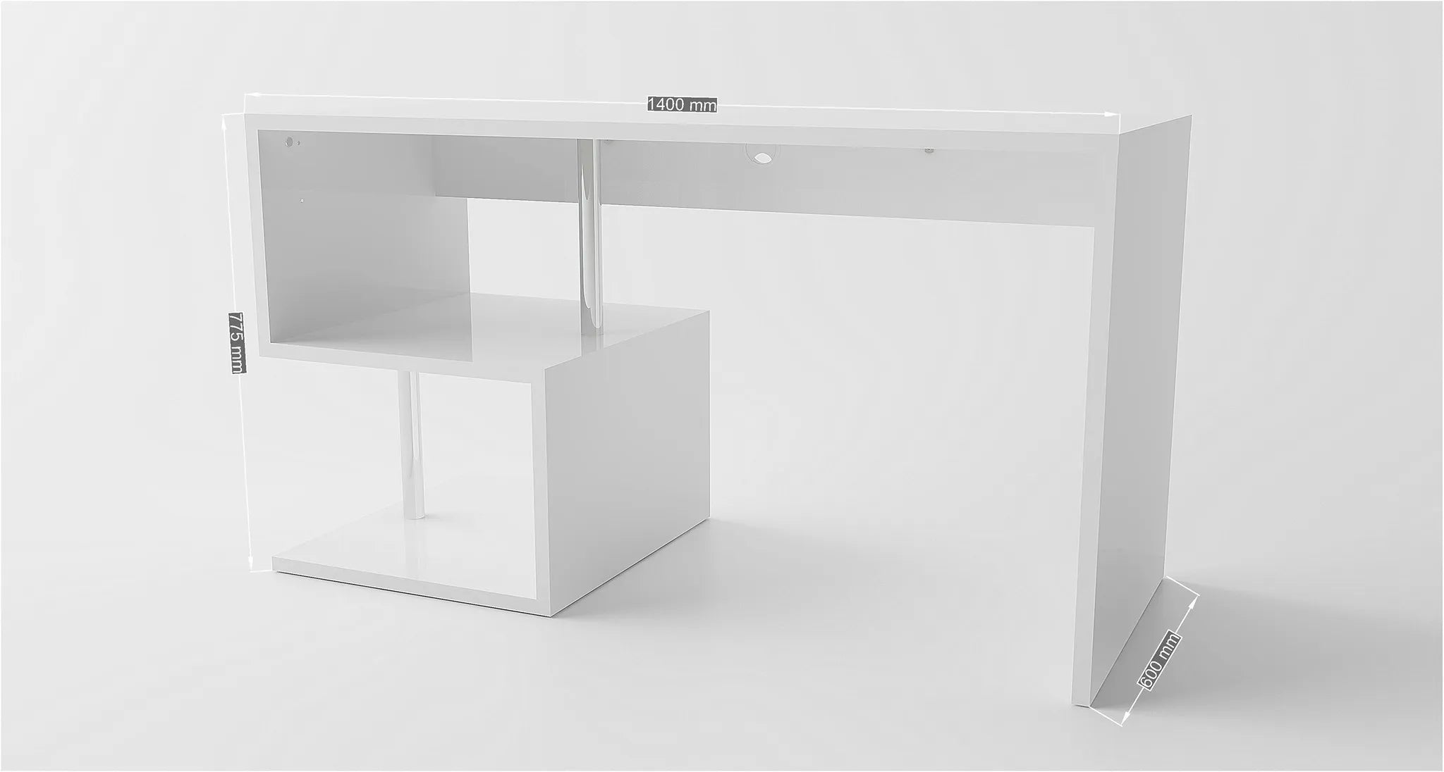 Scrivania ESSE da 140 cm.