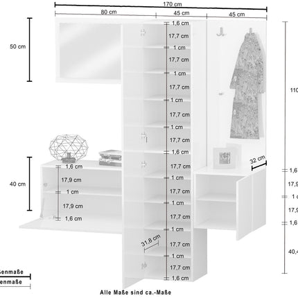 Set ingresso KOMPACT da 4 pezzi.