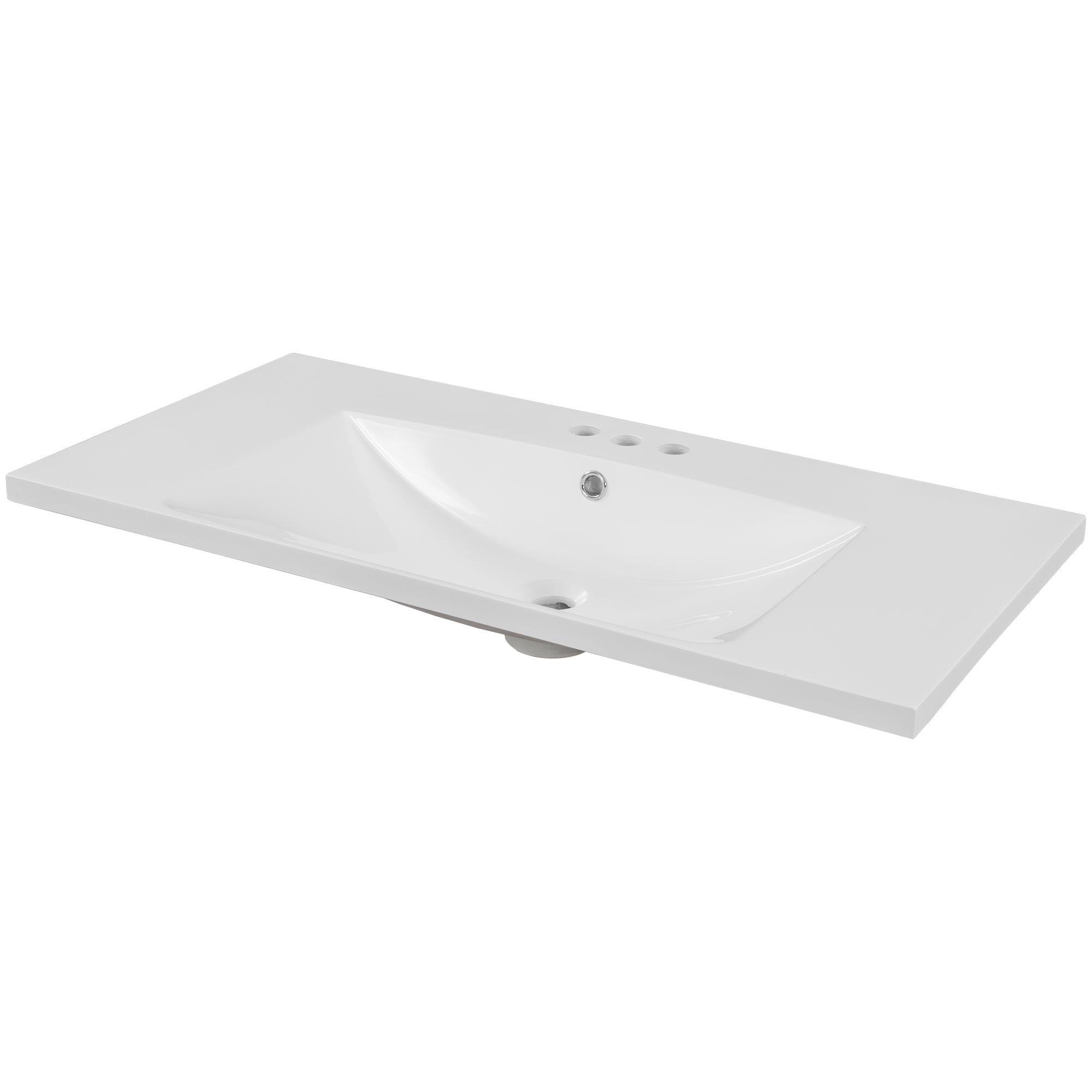 Piano Lavabo 91cm Ceramica Bianco
