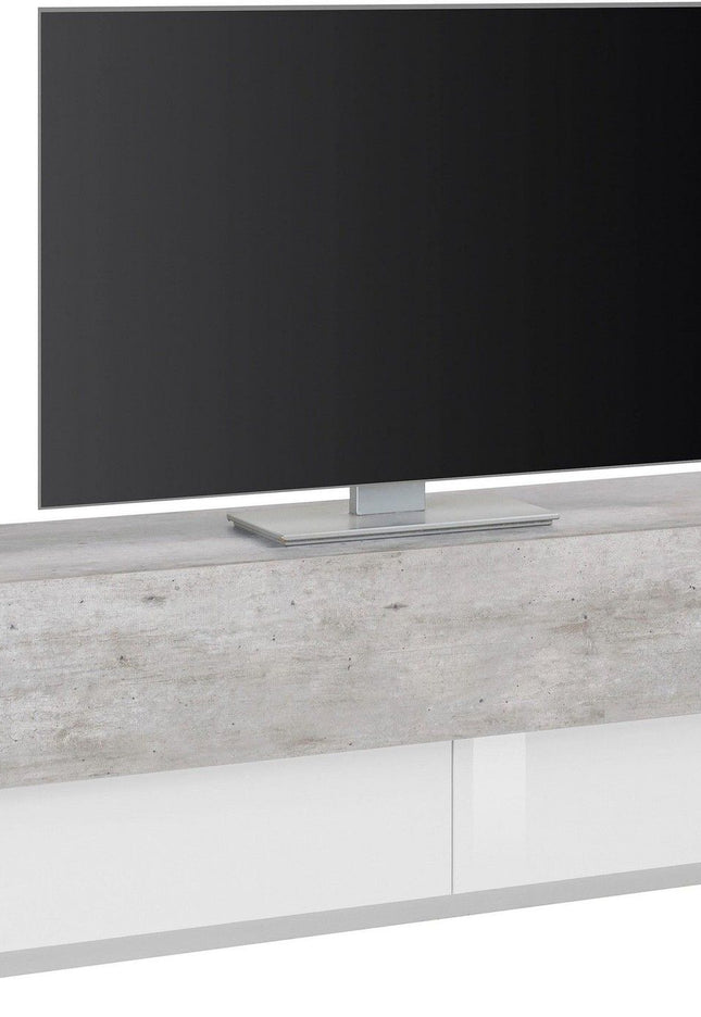 Porta tv CORO 200 cm 3 ante a ribalta.