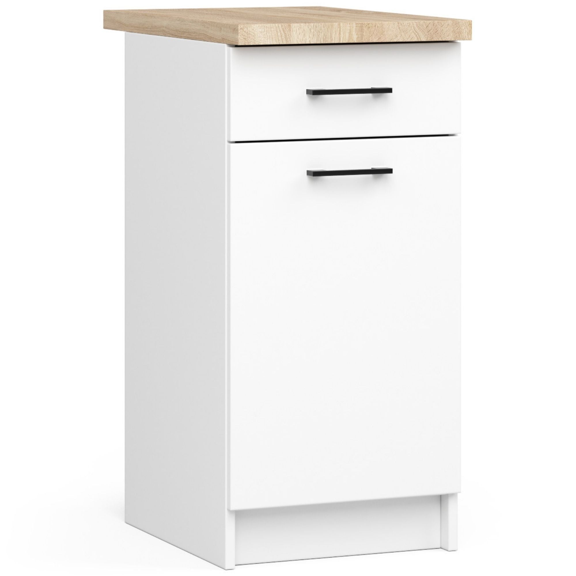 Set Cucina Linea 5 Elementi – Beton/Bianco 180x46x203 cm