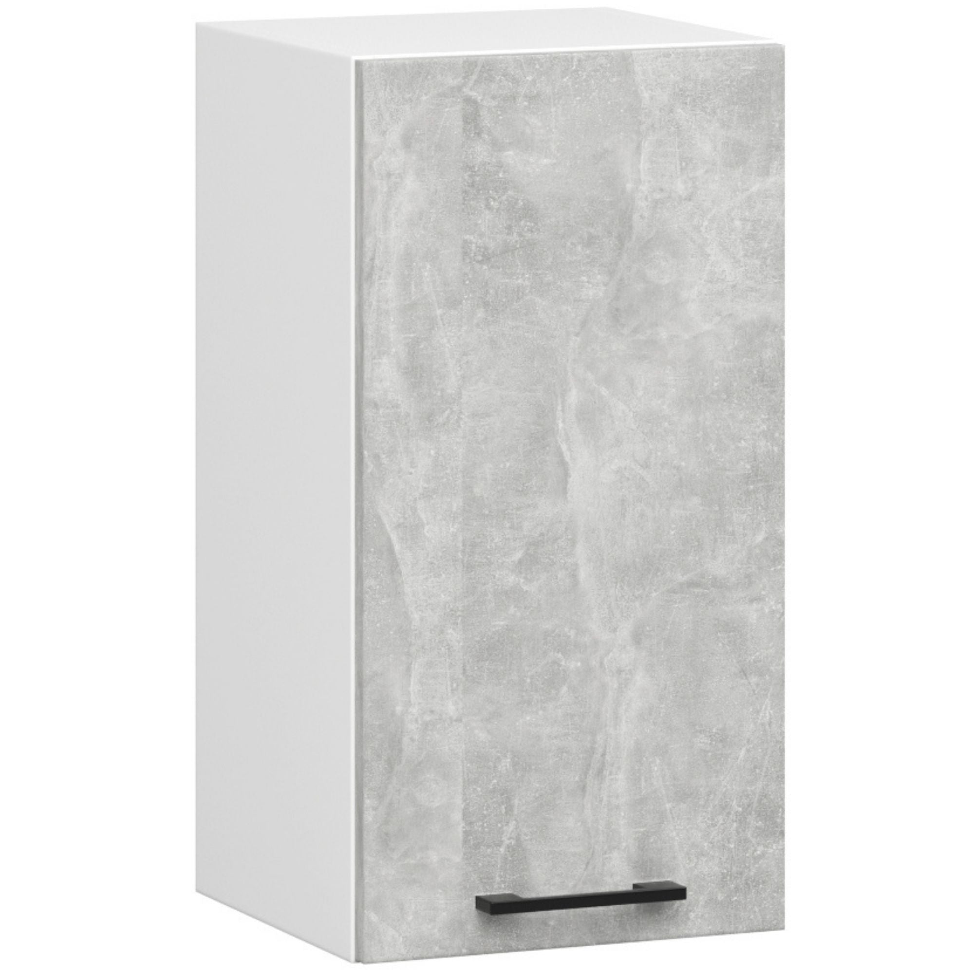Set Mobili Cucina 240 cm Beton/Bianco 7 Elementi