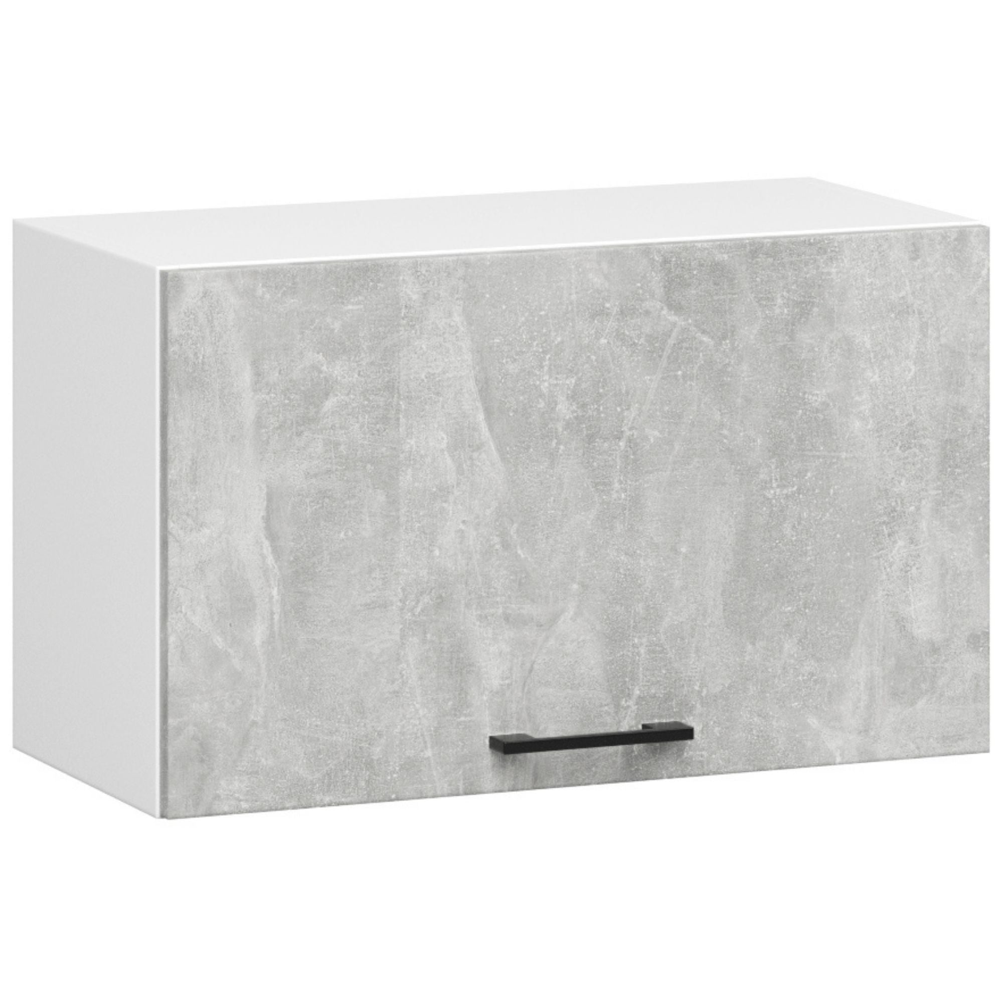 Set Mobili Cucina 240 cm Beton/Bianco 7 Elementi