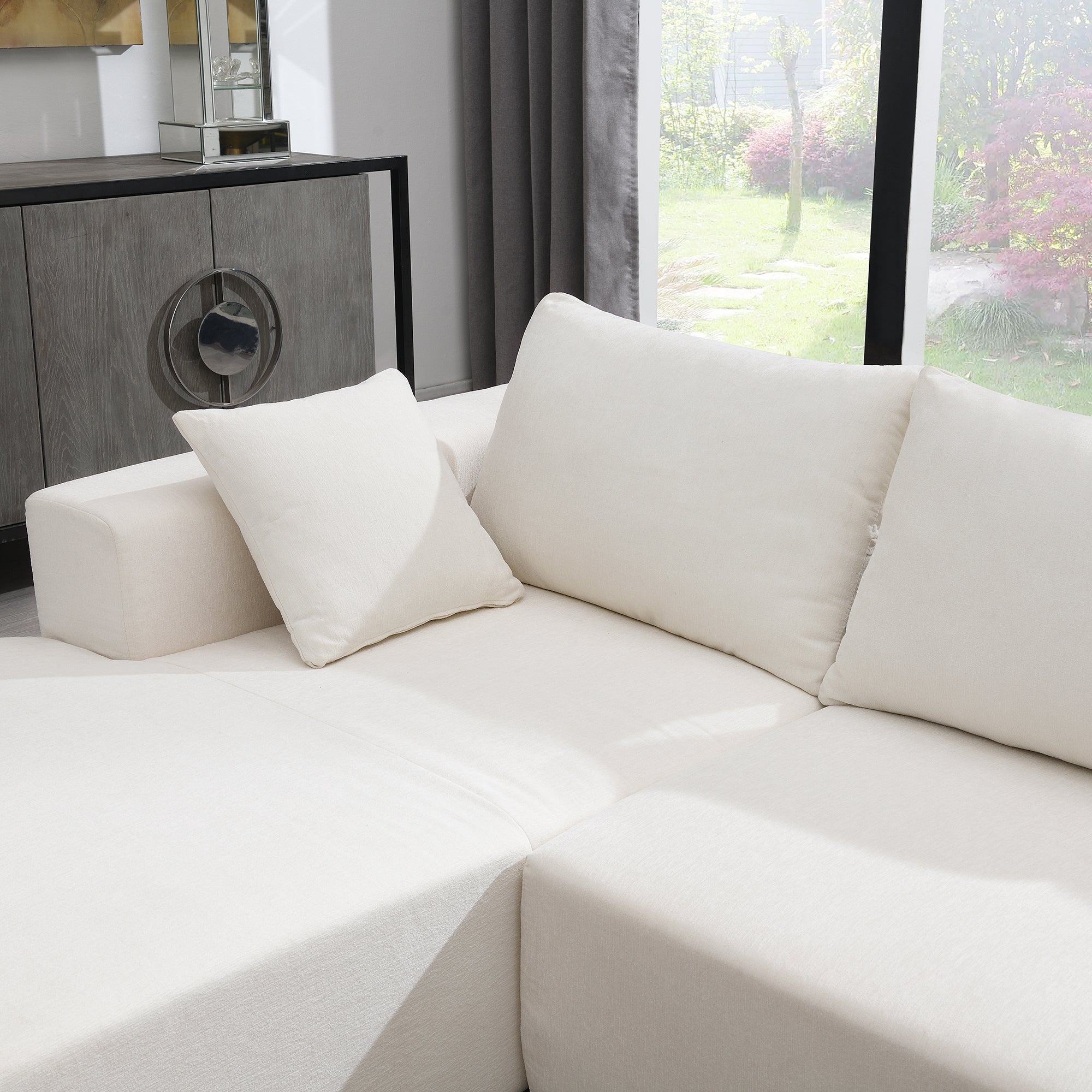 Divano Modulare Bianco 109x68cm