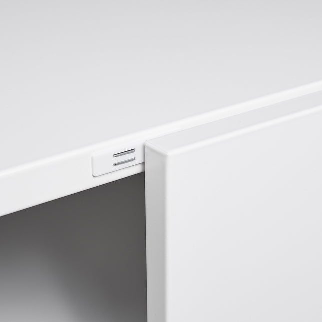 White Mobile Pedestal Copier Cabinet - Office Furniture File and Printer Stand