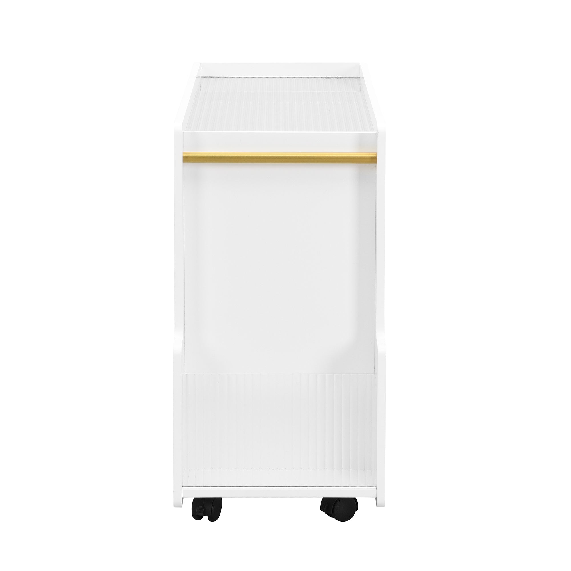Tavolino Mobile Bianco Vetro Temperato