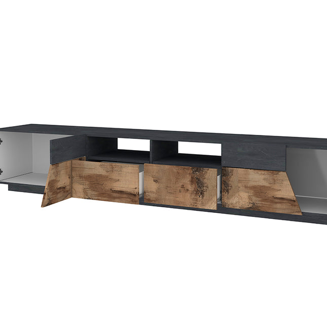 Porta tv ALIEN 260 cm - Report / Acero Pereira
