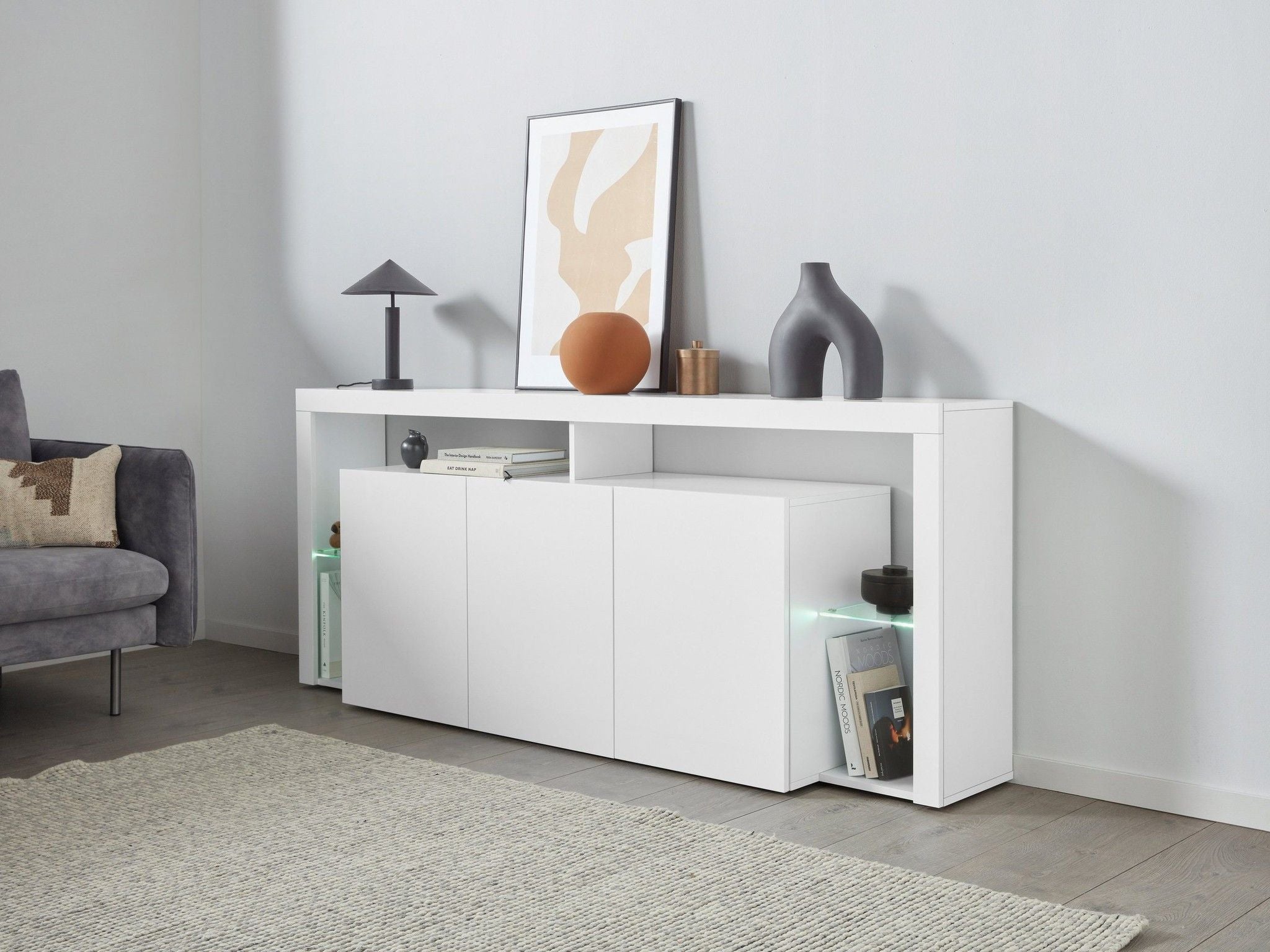 Credenza ESSENTIAL 3 ante da 200 cm.