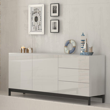 Credenza METIS con piedi 2 ante + 3 cassetti 170 cm.