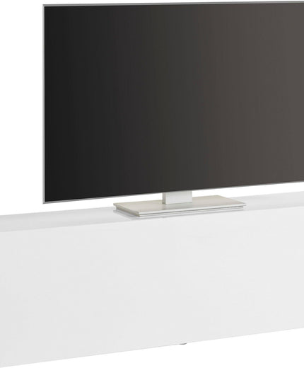 Porta tv MARUSKA 1 anta a ribalta - Bianco laccato lucido