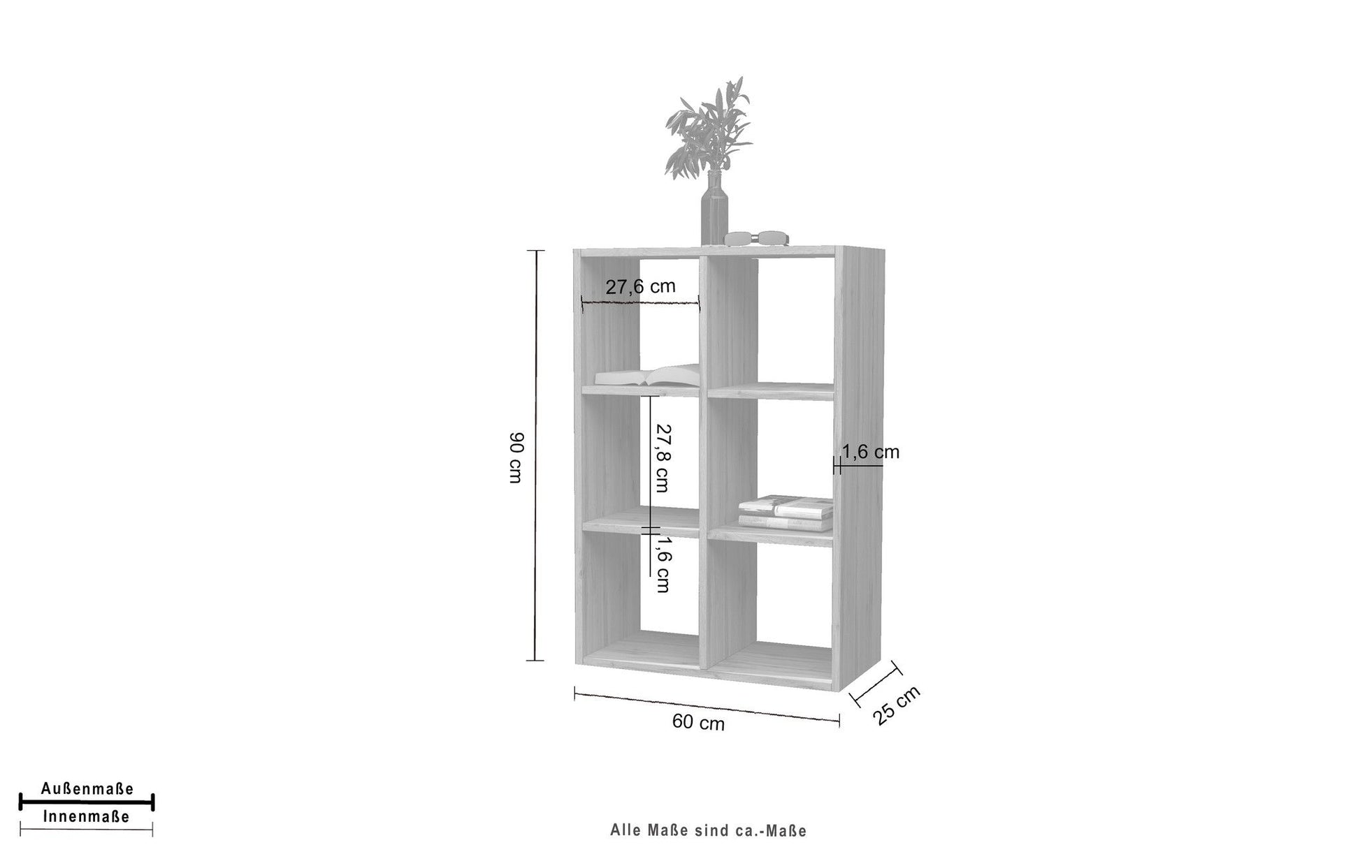 Libreria MARUSKA da 60 cm.