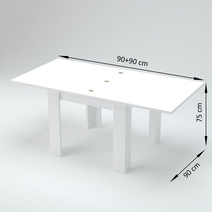 Tavolo allungabile JESI a libro 90 cm.