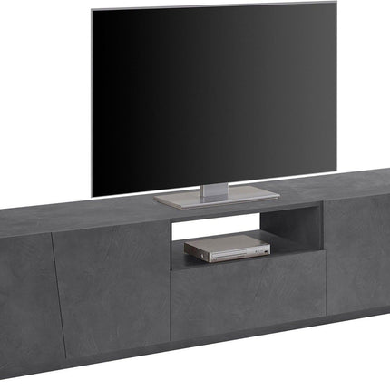 Porta tv VEGA 220 cm 4 ante battenti + 1 cassetto.