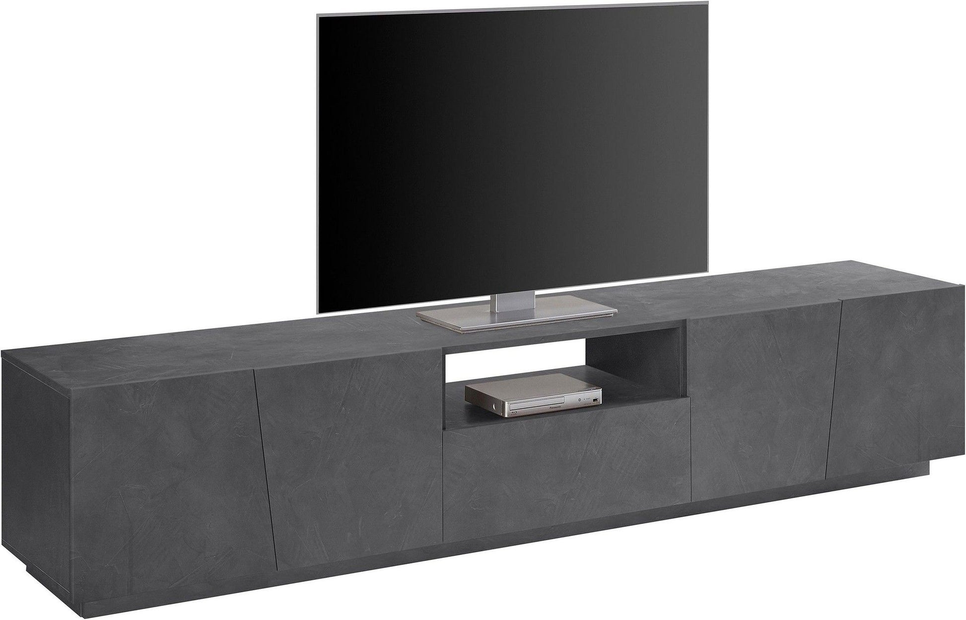 Porta tv VEGA 220 cm 4 ante battenti + 1 cassetto.