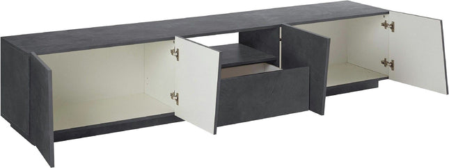 Porta tv VEGA 220 cm 4 ante battenti + 1 cassetto.