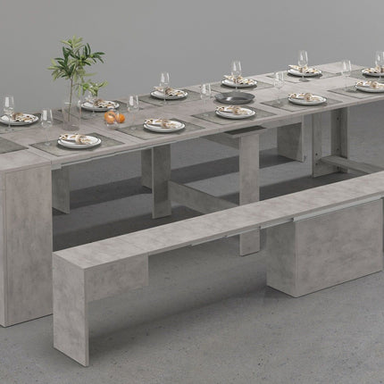 Panca allungabile Singola PRATIKA - Bronx Concrete