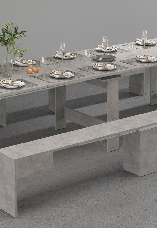 Panca allungabile Singola PRATIKA - Bronx Concrete