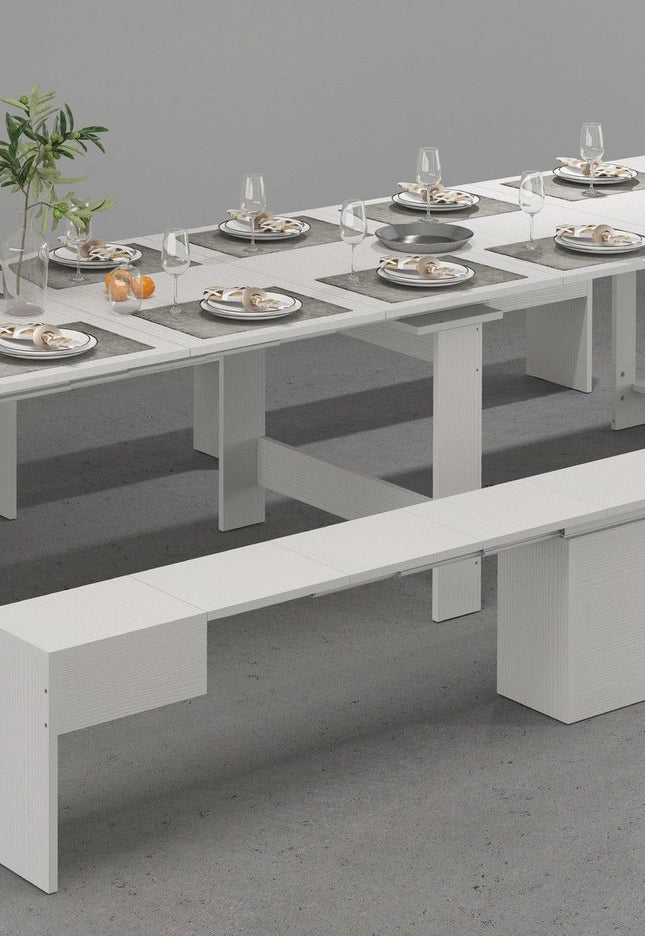 Panca allungabile Singola PRATIKA - White larch