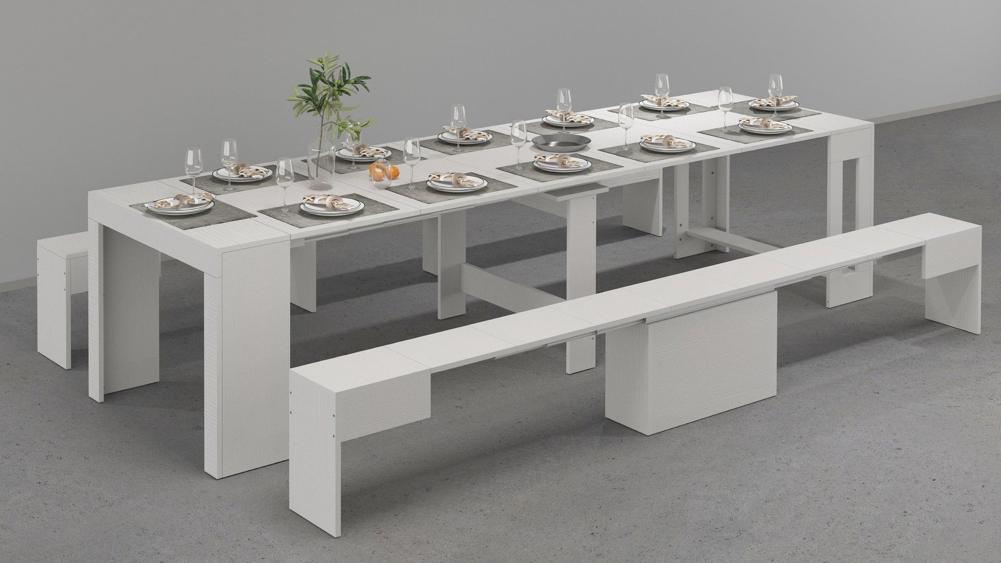Panca allungabile Singola PRATIKA - White larch