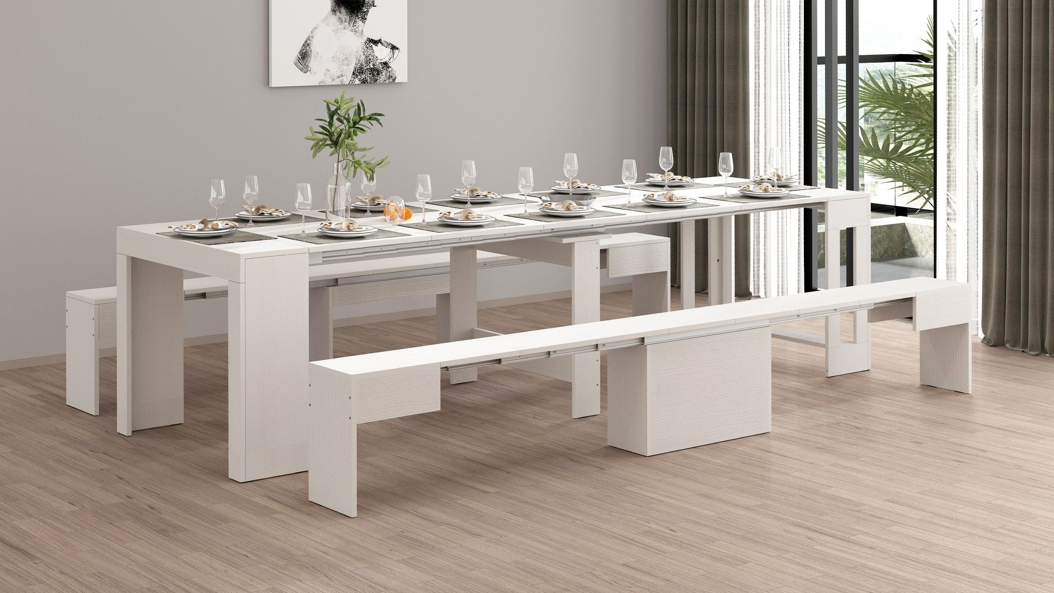 Set 2 panche allungabili PRATIKA