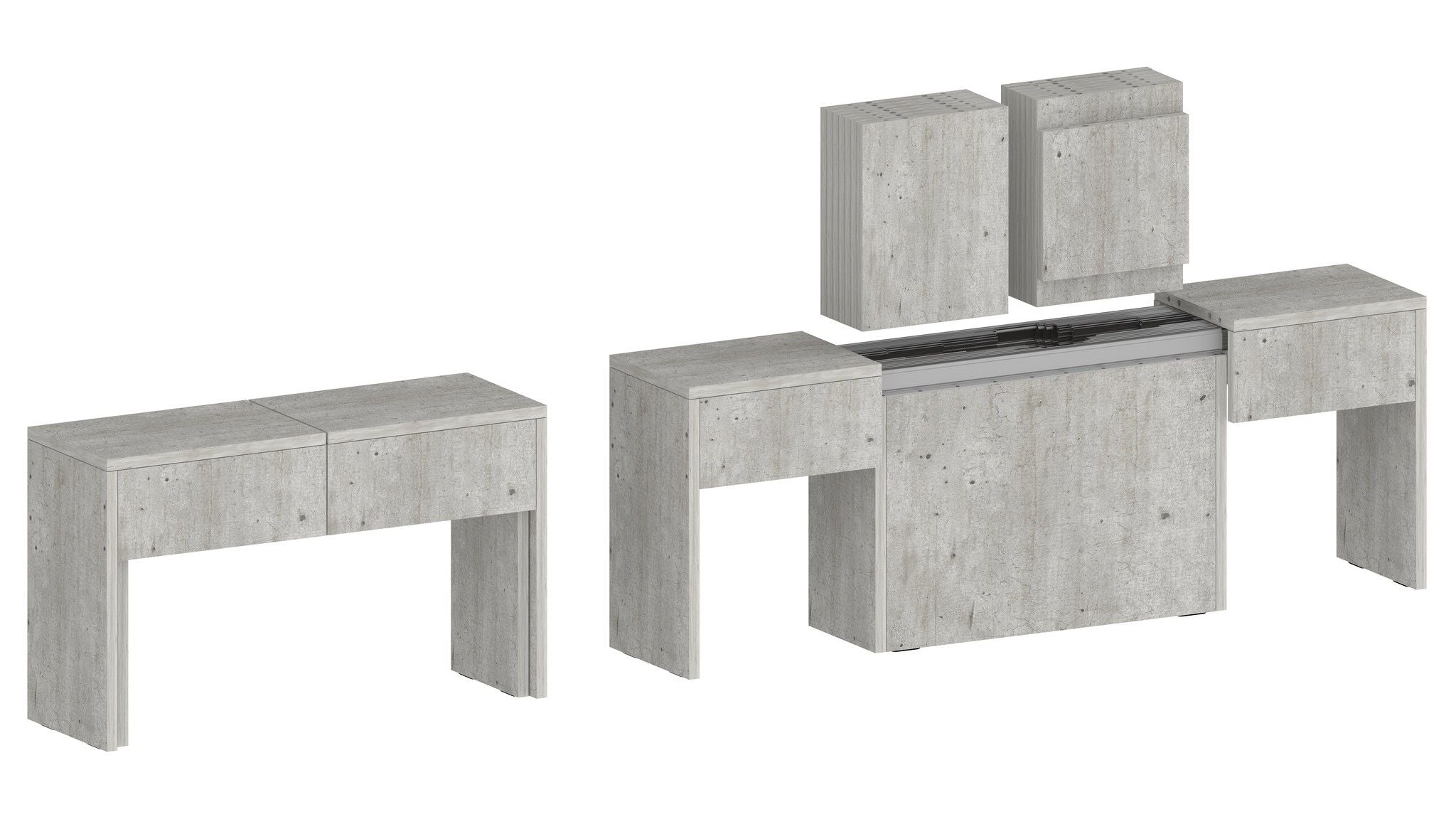 Set 2 panche allungabili PRATIKA