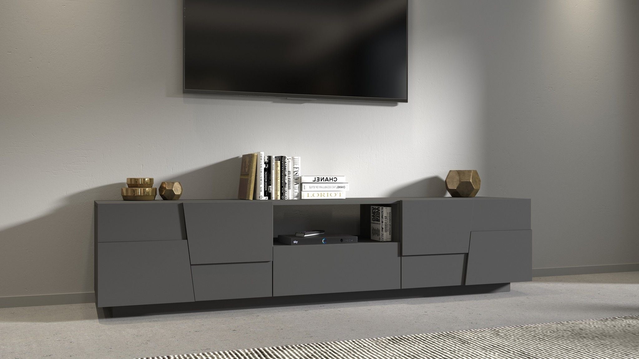 Porta TV PONGO da 220 cm.