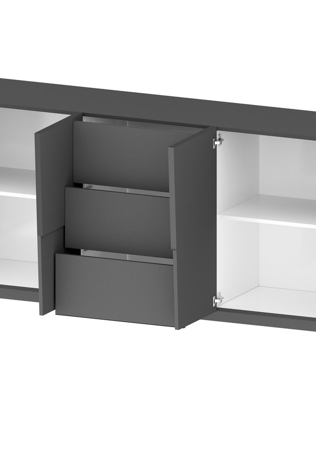 Credenza PONGO a 4 ante e 3 cassetti.