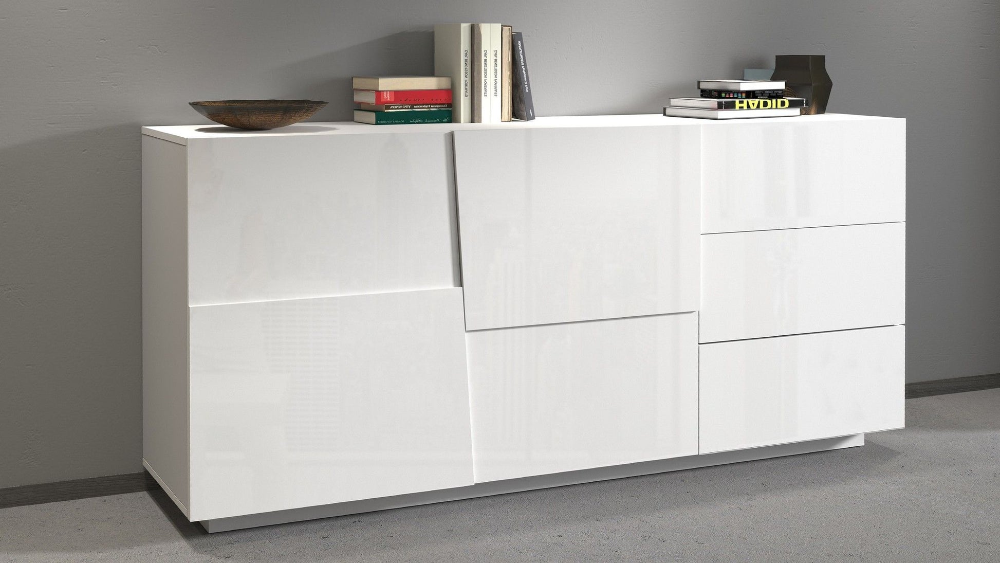 Credenza PONGO da 180 cm 2 ante e 3 cassetti.