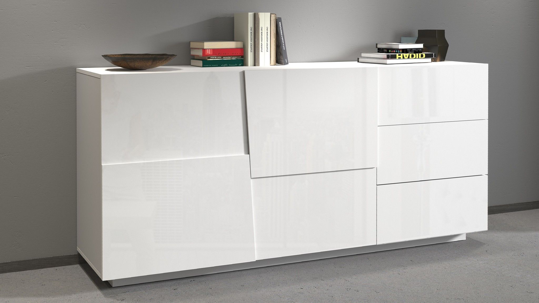Credenza PONGO da 180 cm 2 ante e 3 cassetti.