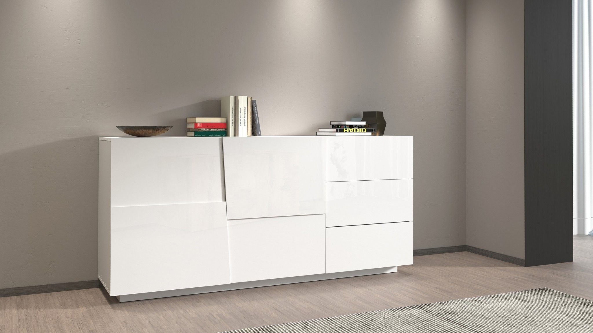Credenza PONGO da 180 cm 2 ante e 3 cassetti.