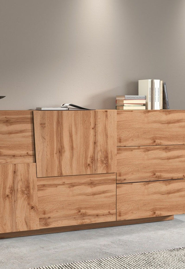 Credenza PONGO da 180 cm 2 ante e 3 cassetti.