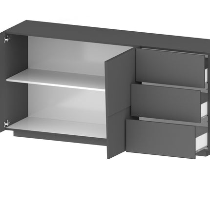 Credenza PONGO da 180 cm 2 ante e 3 cassetti.