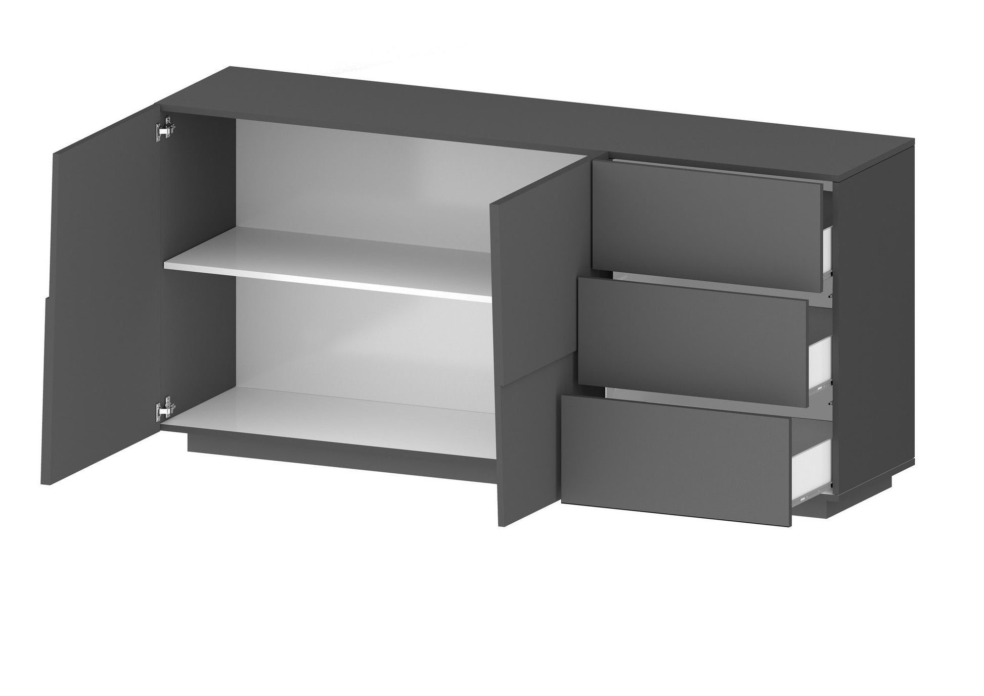 Credenza PONGO da 180 cm 2 ante e 3 cassetti.