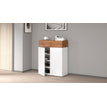 Glossy white / Wotan oak