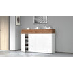 Glossy white / Wotan oak
