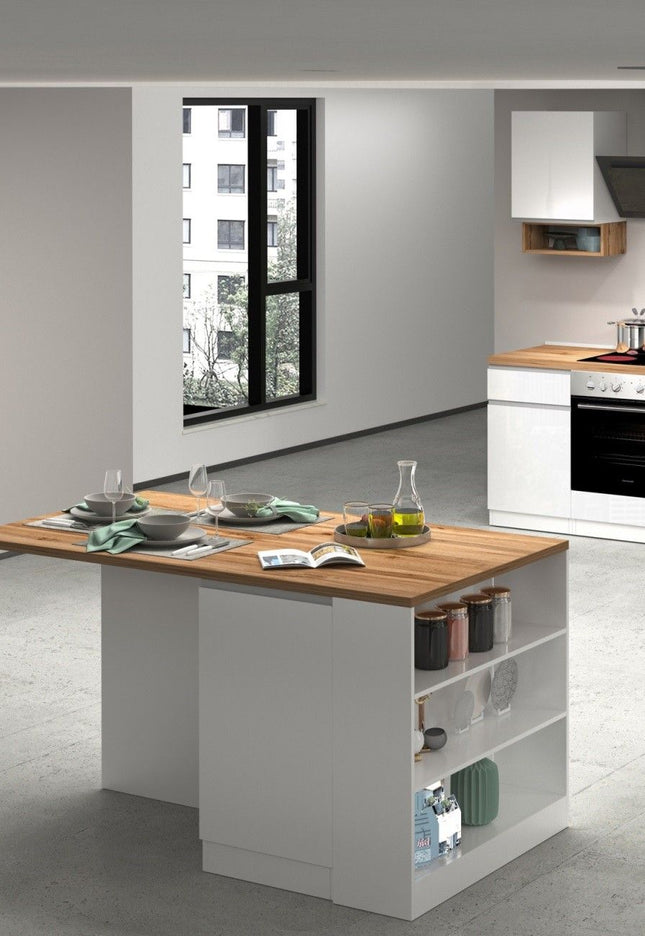 Cucina lineare SOLE da 256 cm, composizione 1