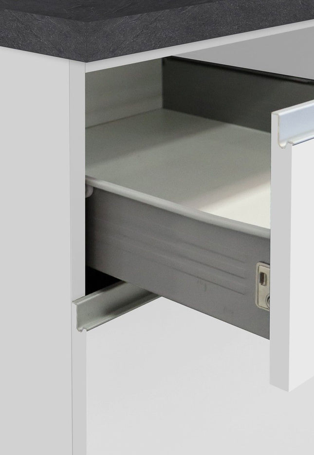 Cucina lineare SOLE da 256 cm, composizione 1