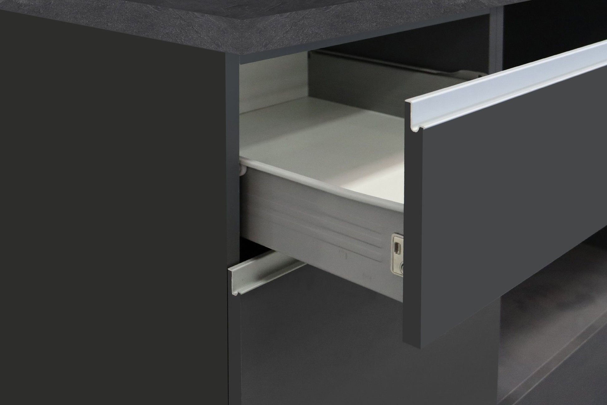 Cucina lineare SOLE da 256 cm, composizione 1.
