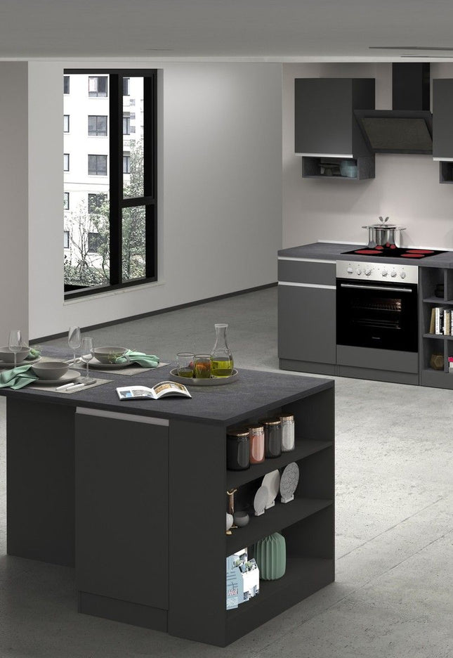Cucina lineare SOLE da 256 cm, composizione 1.