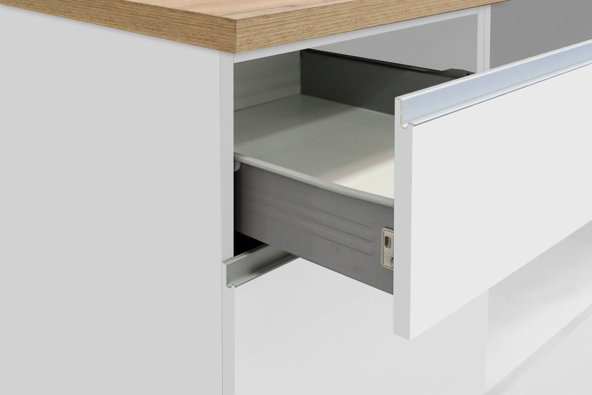 Cucina lineare SOLE 256 cm, composizione 2