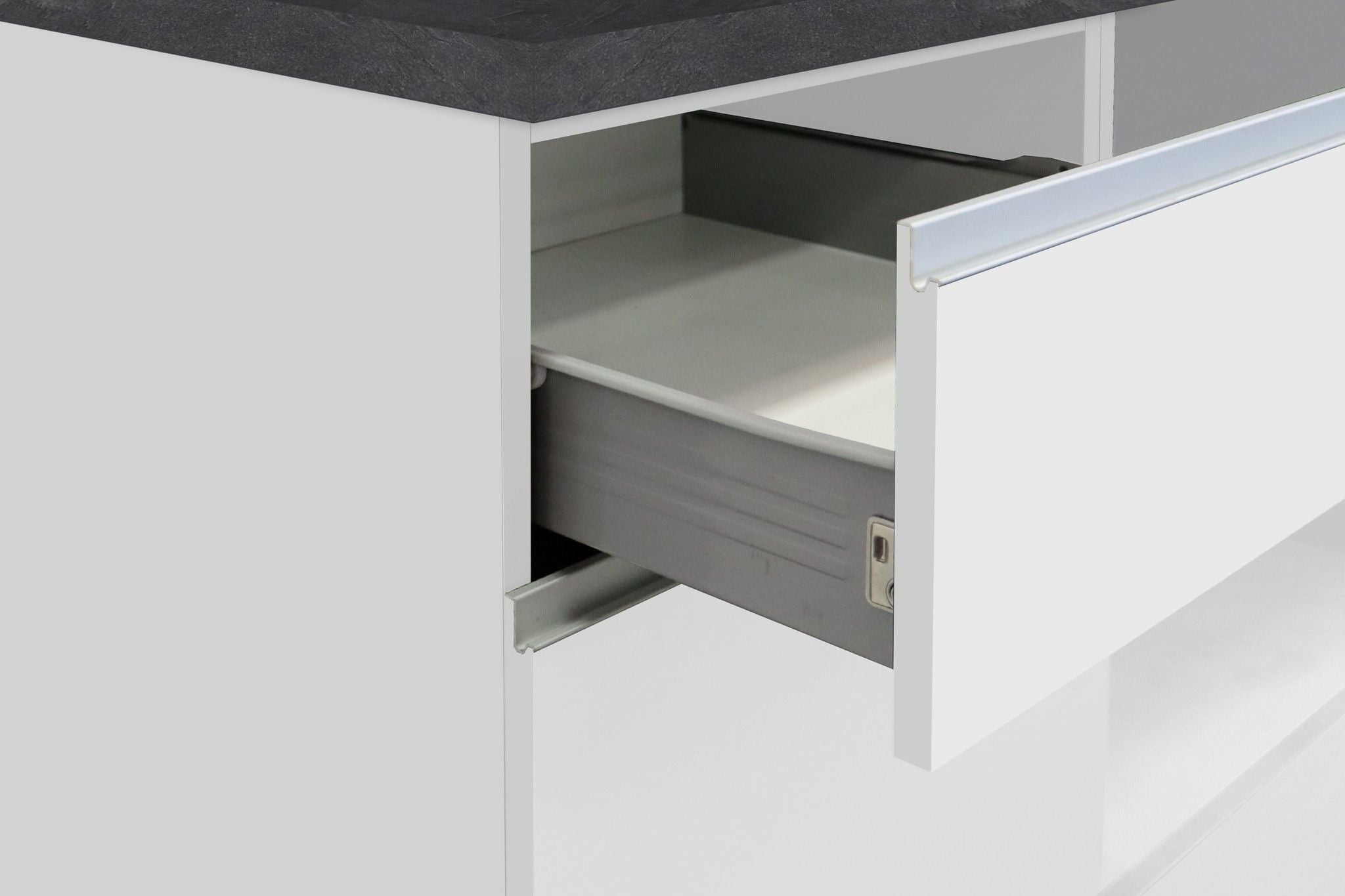 Cucina lineare SOLE 256 cm, composizione 2