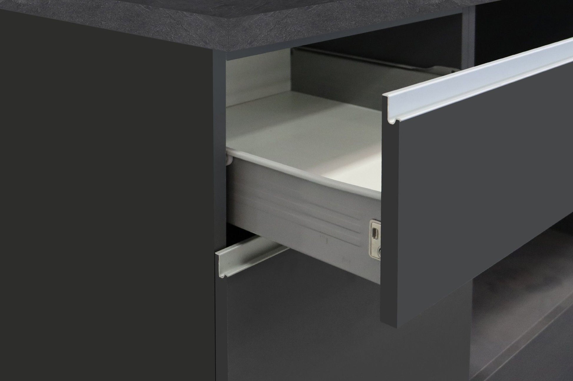 Cucina lineare SOLE 256 cm, composizione 2.