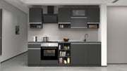Cucina lineare SOLE 256 cm, composizione 2.